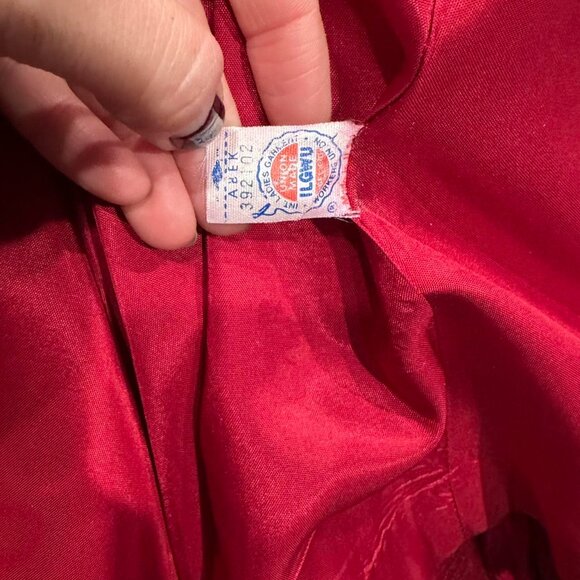 Vintage 1970s/80s Wool Coat - Double breasted coat in cherry/red - Picture 6 of 6